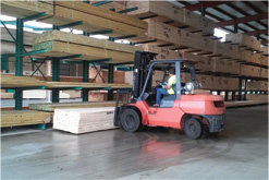 MRD Lumber Warehouse Drive thru storage Forklift