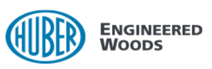 Huber Engineered Woods logo in blue.